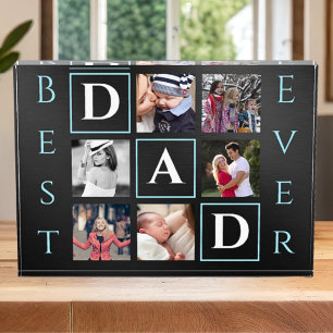 Best Dad Every 6 Photo Collage Acrylic Photo Block