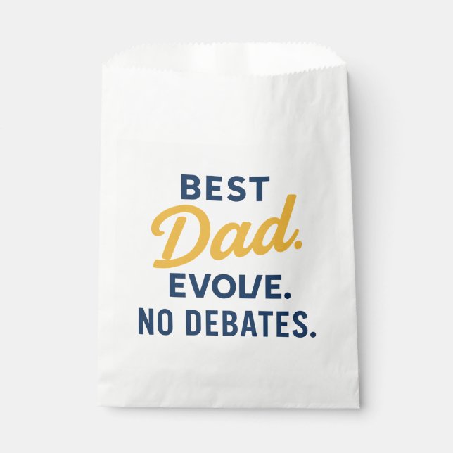 BEST Dad Evolve No Debates Father's Day Favour Bag (Front)