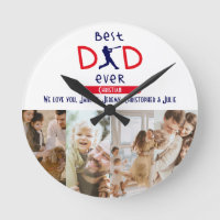 Best Dad Family Photo Collage Fathers Day Wall