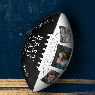 Best Dad Father Foliage 3 Custom Photo Collage  Football