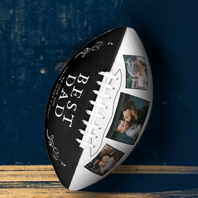 Best Dad Father Foliage 3 Custom Photo Collage  Football (Creator Uploaded)