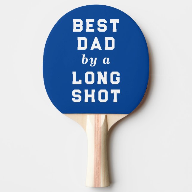 Best Dad Father Gift Ping Pong Paddle (Front)