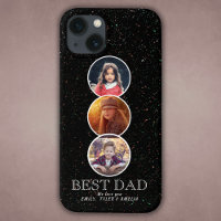 Best Dad Father`s Day 3 Oval Photo Collage