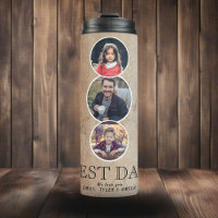Best Dad Father`s Day 3 Oval Photo Collage