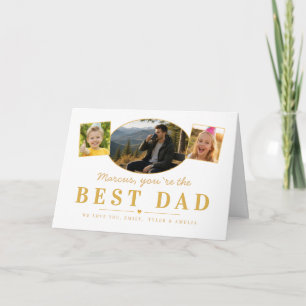 Best Dad Father’s Day Gift from Kids Photo  Holiday Card