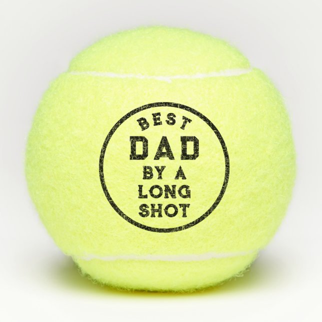 Best Dad Father's Gift Tennis Balls (Front)