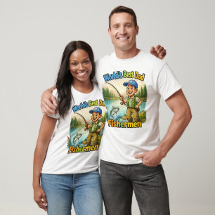 Best Dad Fisherman by the Lake Funny Gift Idea T-Shirt