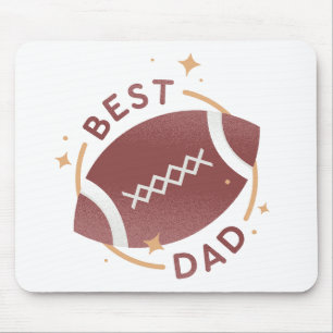 Best Dad Football Mouse Pad
