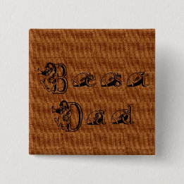 Best Dad Football Text 15 Cm Square Badge