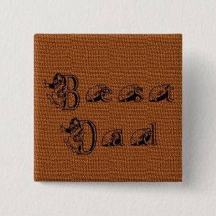 Best Dad Football Text 15 Cm Square Badge