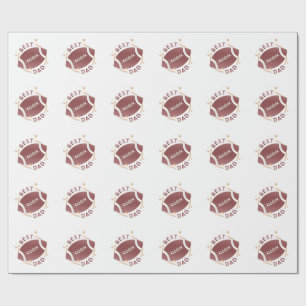 Best Dad Football  Wrapping Paper