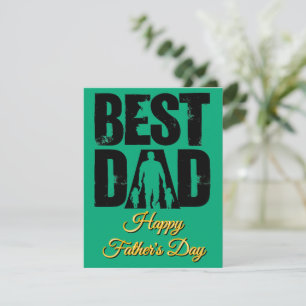 Best Dad for Happy Dad Day Card