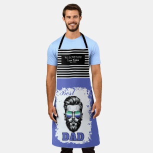 Best Dad Gay Flag Colours Father's Day Gift Apron