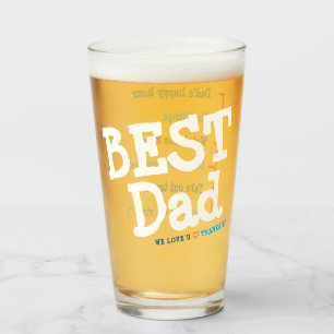 Best Dad Glass, best gift for Father's Day Glass
