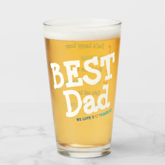 Best Dad Glass, best gift for Father's Day Glass