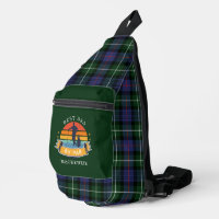 Best Dad Golf Lover Gag Plaid Tartan