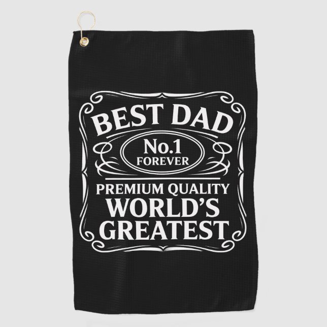 Best Dad Golf Towel (Front)