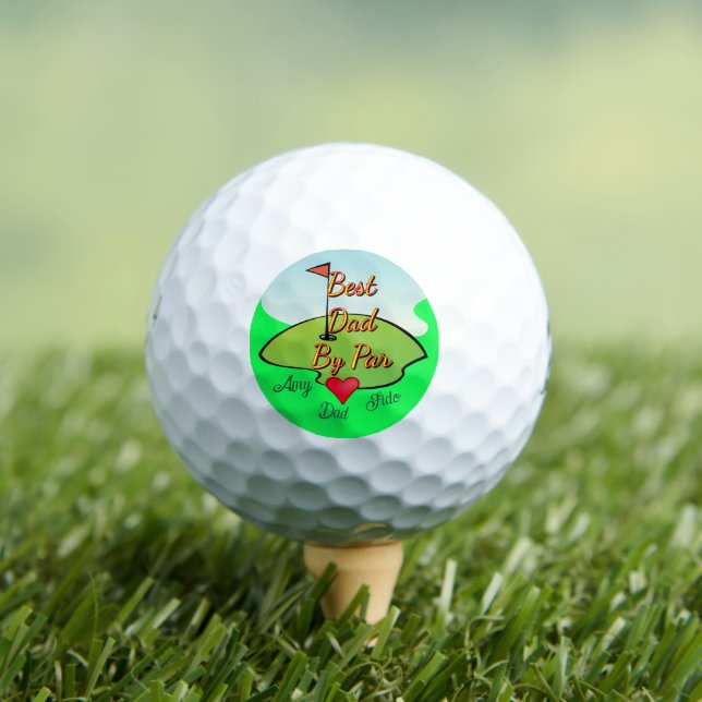Best Dad Golfer Golf Balls (Insitu Tee)
