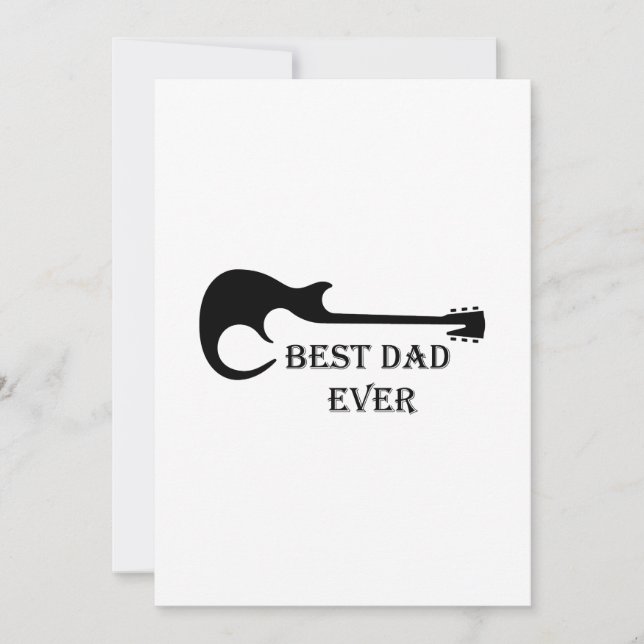 Best Dad Guitar Funny Guitarist Musician Gift (Front)