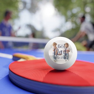 Best Dad   Hand Lettered Photo Ping Pong Ball