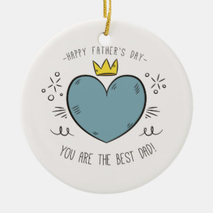 Best Dad Happy Father's Day Ornament