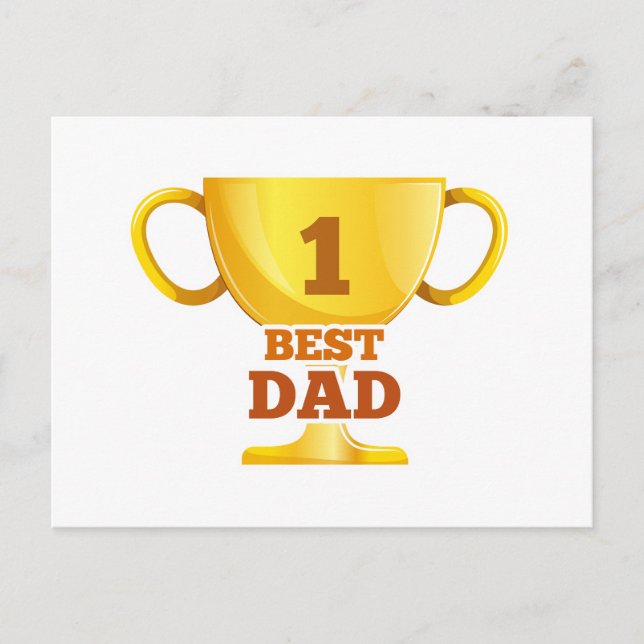 Best Dad Happy Father's Day | Postcard (Front)