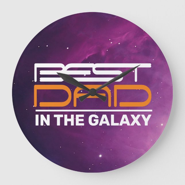 Best DAD In The Galaxy Acrylic Wall Clock (Front)