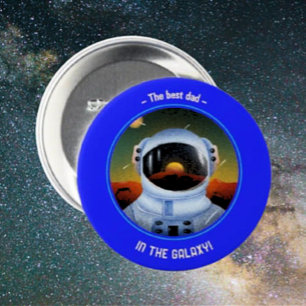 Best Dad in the Galaxy Button