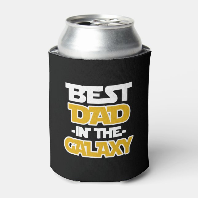 Best Dad in the Galaxy funny saying shirt Can Cooler (Can Front)