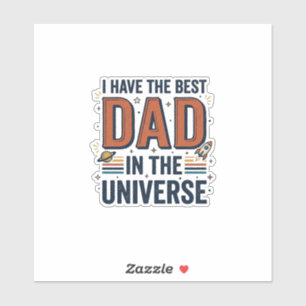 Best Dad in the Universe Space Vector Design_1