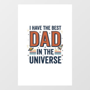 Best Dad in the Universe Space Vector Design_1