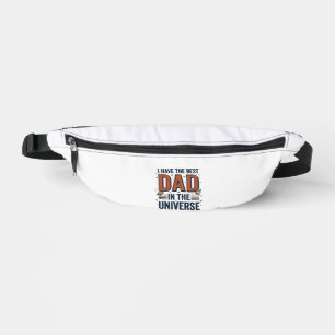 Best Dad in the Universe Space Vector Design_1 Bum Bags