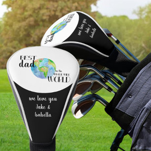 Best Dad in the Whole Wide World   Planet Earth Golf Head Cover