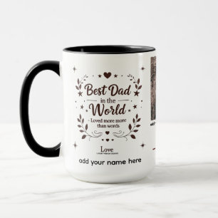 Best Dad in the World – 15 oz Combo Personalised Mug