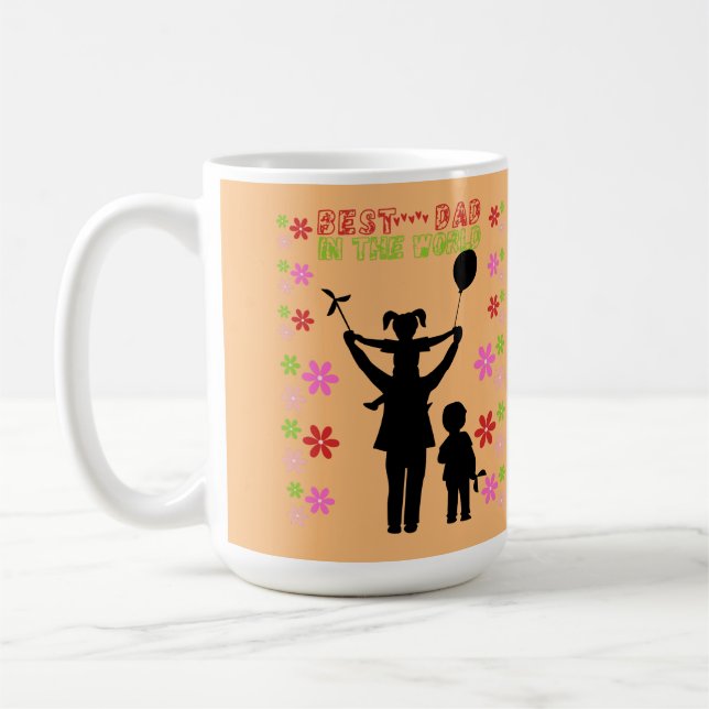Best Dad in the world  Coffee Mug (Left)