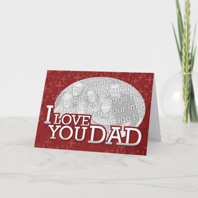 Best Dad in the World Customizeable Card (Front)