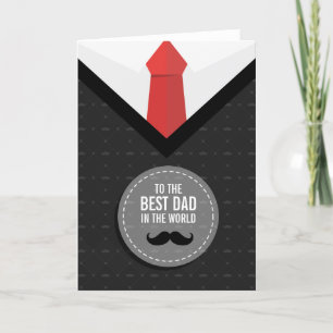 Best Dad In The World Father's Day Birthday Card