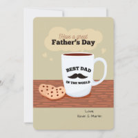Best Dad in the World Photo Card