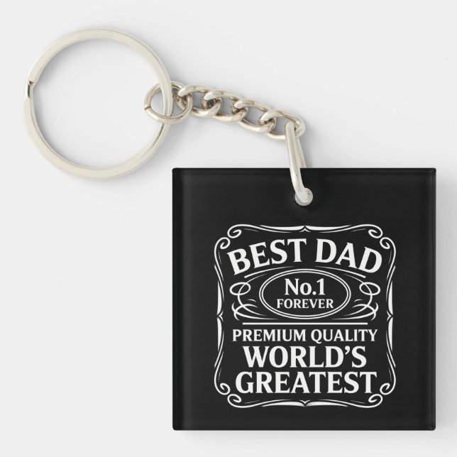 Best Dad Key Ring (Front)