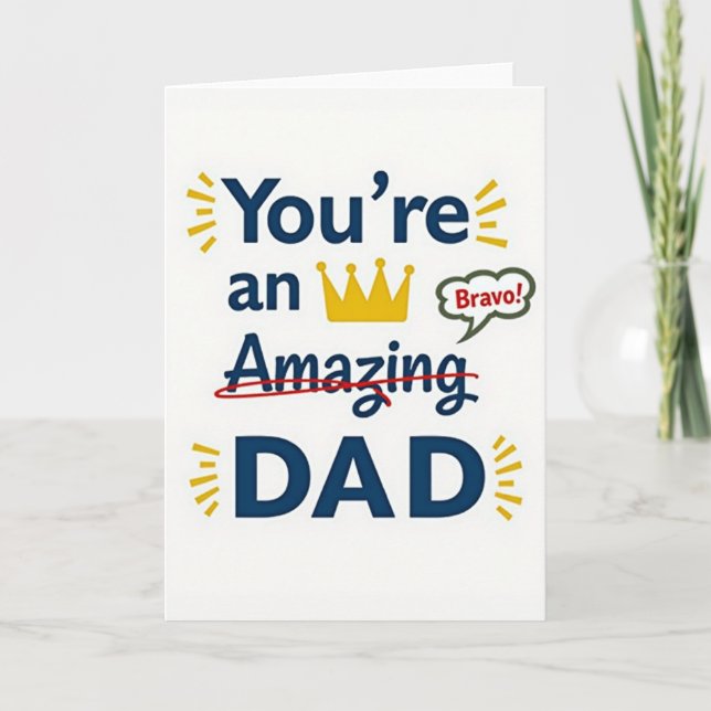 Best Dad King Card (Front)