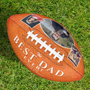 Best Dad Leather Print Father`s Day 3 Photos Football