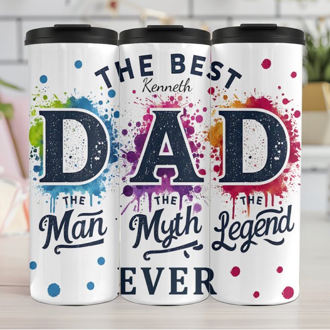 Best Dad: Man, Myth, Legend Thermal Tumbler (Creator Uploaded)