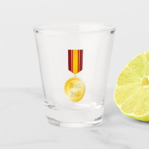 Best Dad Medal Brooch Father’s Day Shot Glass