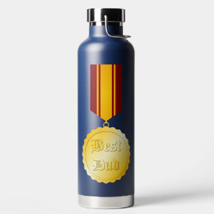 Best Dad Medal Brooch Father’s Day Water Bottle
