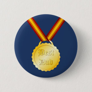 Best Dad Medal Father’s Day 6 Cm Round Badge