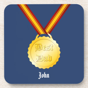 Best Dad Medal Father’s Day Coaster