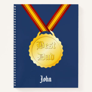 Best Dad Medal Father’s Day Notebook