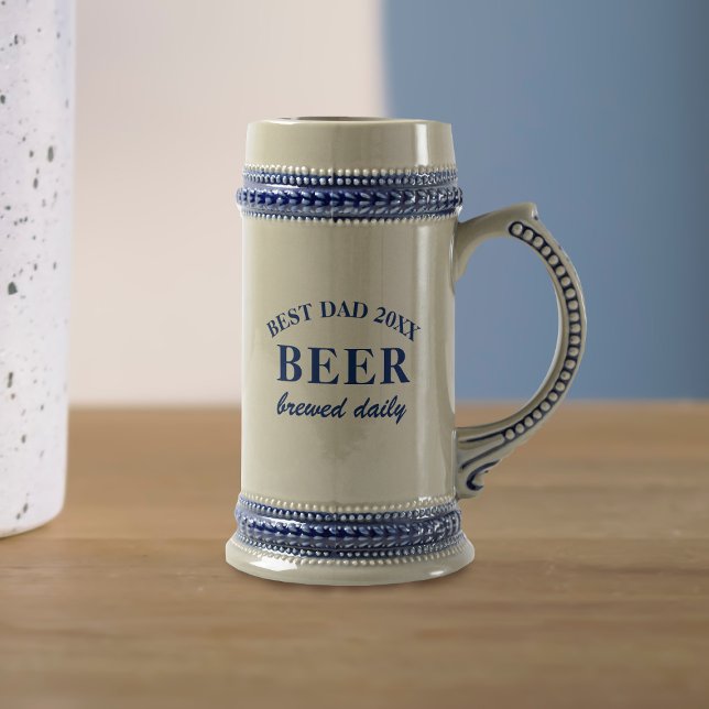 Best Dad Message Father's Day Beer Stein (Best Dad Message Father's Day Beer Stein just for your Dad. Add a year & a short message on reverse)