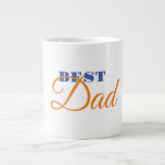 Best Dad Minimalist Clean Professional Large Coffee Mug<br><div class="desc">This simple,  modern,  minimalist design will help you a lot.</div>