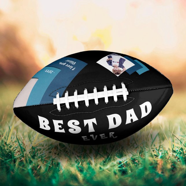 Best Dad Modern Geometrical Photo Father`s Day  Football (Creator Uploaded)